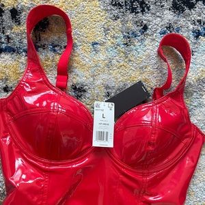 IVY PARK Size L latex rubber dress